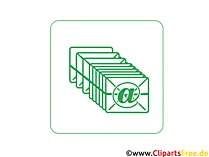 Stappelverarbeitung IT Icon-Clipart