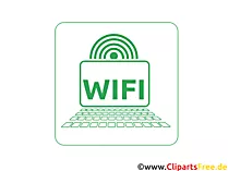 WiFi Connection Clip Art Icon