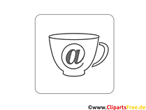 Kaffeepause für Programmierer Clipart-Icon