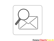 Suche Icon black and white