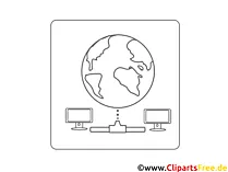 World Wide Web Clipart-Icon