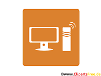 Kabellose Computerverbindung Icon