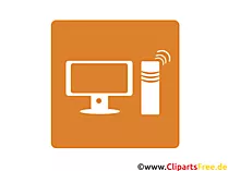 Kabellose Computerverbindung Icon