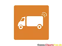Lkw Icon, Zeichen, Bild