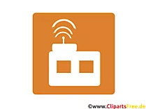 Rundfunk Icon-Piktogramm