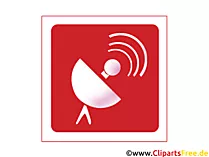 Icon pack red radio and tv