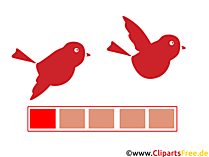 Icon webdesign birds and film