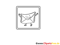 Briefumschlag Icon, Bild, Clipart, Grafik