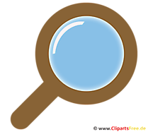 Lupe Clipart, Icon Vergrösserung, Bild in Hochauflösung kostenlos