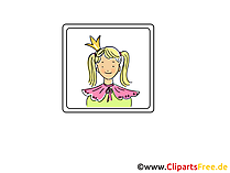 Prinzessin Icon, Bild, Clipart, Grafik