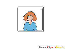 Profilbild weiblich Default Grafik, Bild, Clipart, Vorlage kostenlos