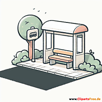 Bushaltestelle Clipart