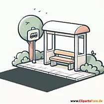Bushaltestelle Clipart