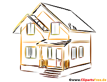 Entwurf eines Hauses Bild, Zeichnung, Skizze