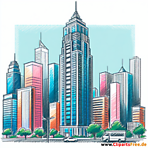 Hochhaus Clipart - Bilder zum Thema Immobilien