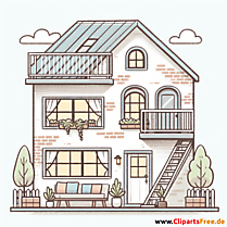 Loft Clipart - Bilder zum Thema Immobilien