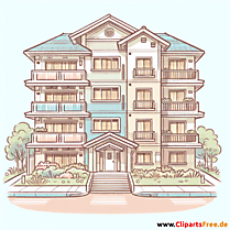Mehrfamilienhaus Clipart - Bilder zum Thema Immobilien