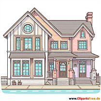 Reihenhaus Clipart - Bilder zum Thema Immobilien
