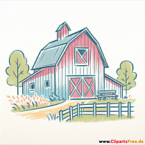 Scheune Clipart - Bilder zum Thema Immobilien