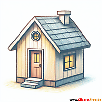 Tiny House Clipart - Bilder zum Thema Immobilien