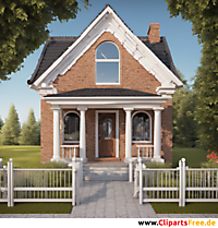 Haus 3D-Modell Clipart