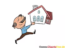 Immobilienkauf Clipart, Illustration, Bild, Grafik gratis