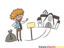 Immobilienmakler Clipart, Illustration, Bild, Grafik gratis