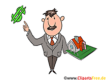 Makler Immobilien Clipart, Illustration, Bild, Grafik gratis