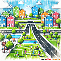 Neubaugebiet Clipart