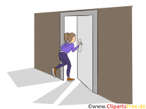 Öffnen eine Tür Clipart