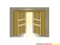 Open Clipart Door free