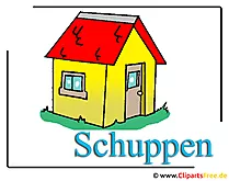 Schuppen Cliparts free Gartenlaube