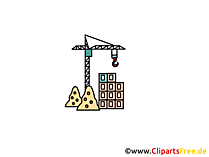 Baukran Clipart, Bild, Cartoon, Grafik gratis