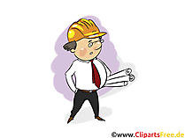 Bauleiter, Architektor - Industrie Bilder, Wirtschaft Illustrationen, Business Grafiken, Cliparts