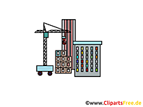 Baustelle Wolkenkratzer Bild, Clipart, Illustration, Grafik kostenlos