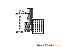 Baustelle Zeichnung, Grafik, Clipart, Bild