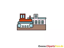 Bulldozer Clipart, Bild, Cartoon, Grafik gratis