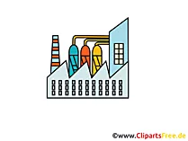 Chemie Werk Clipart, Bild, Cartoon, Grafik gratis
