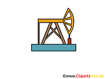 Erdölförderung Clipart, Bild, Icon, Grafik