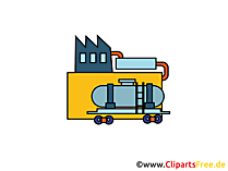 Erdölraffinerie Clipart, Bild, Cartoon, Grafik gratis