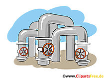 Gasindustrie und Energie - Industrie Cliparts, Wirtschaft Bilder, Business Grafiken, Illustrationen