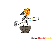Hund auf der Baustelle - Industrie Bilder, Wirtschaft Illustrationen, Business Grafiken, Cliparts