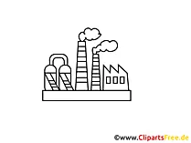 Industrie Zeichnung, Grafik, Clipart, Bild