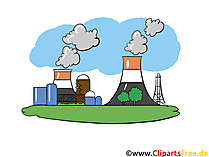 Industriegebiet, Kraftwerk - Industrie Bilder, Wirtschaft Illustrationen, Business Grafiken, Cliparts