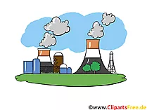 Industriegebiet, Kraftwerk - Industrie Bilder, Wirtschaft Illustrationen, Business Grafiken, Cliparts