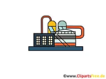 Raffinerie Clipart, Bild, Cartoon, Grafik gratis