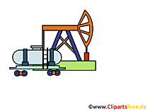 Raffinerie Zeichnung, Grafik, Clipart, Bild