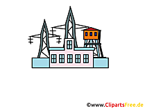 Strom, Kraftwerk Bild, Clipart, Grafik, Pic