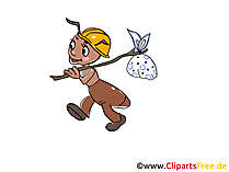 Ant Clip Art, Comic, Cartoon, Image, Pic, Illustration