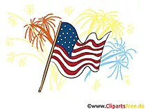 4 Juli Image, Clip Art, Pic, Graphic